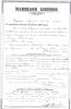 Henry Shortridge and Sarah Burress Marriage Certificate